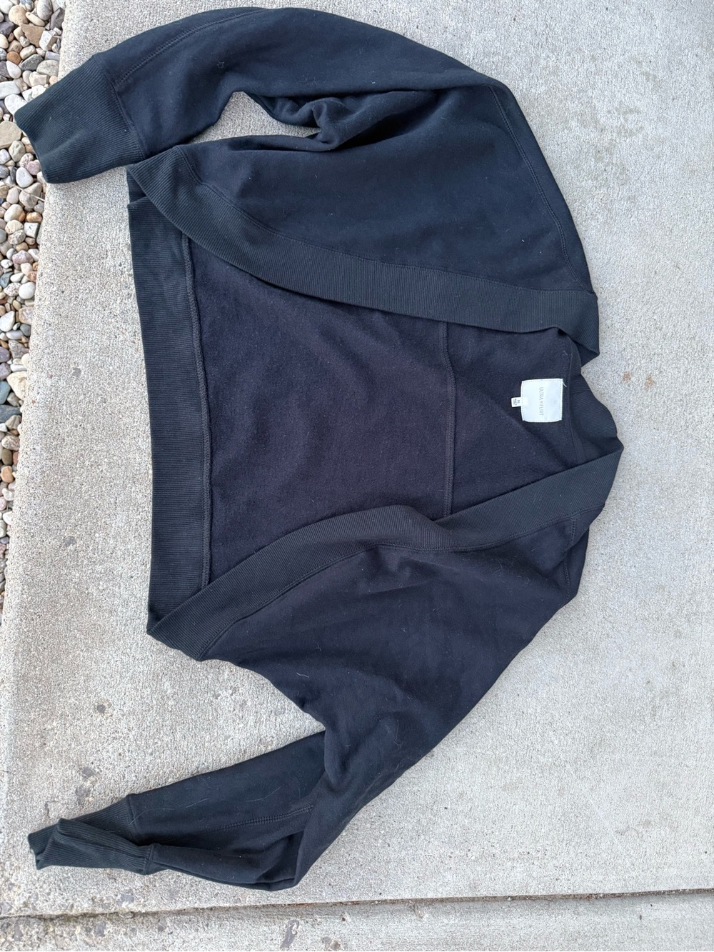 Ultra Flirt Black Pullover Sweater with Ribbed Neck